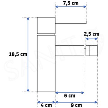 Смеситель для биде Rea Tess Chrom REA-B8805