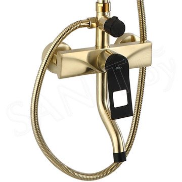 Душевая стойка Rea Soul Gold Matt Black REA-B9962
