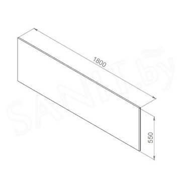Лицевой экран для ванны AM.PM Inspire 2.0 180х80