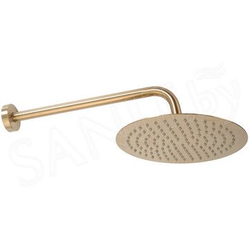 Душевая система Rea Lungo Miler Brush Gold REA-P6716 встраиваемая с термостатом