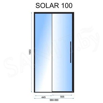 Душевая дверь Rea Solar Gold раздвижная