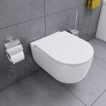 Комплект инсталляции Damixa DX86.IS10101.1700 с белой кнопкой и подвесным унитазом Sirius