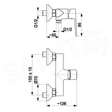 Смеситель для душа Armatura Agat 4426-010-00