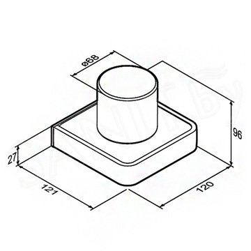 Стакан Damixa Jupiter DA7734300