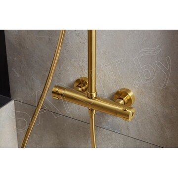 Душевая стойка Armatura Moza Gold 5736-920-31 с термостатом