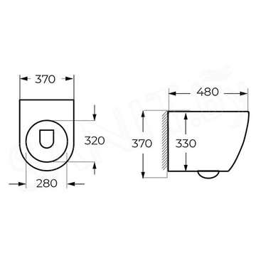 Комплект инсталляции Styron Niagara Fix STY-740 с кнопкой STY-800-1 и унитазом Milleau Alby 203