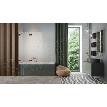Душевая шторка на ванну Radaway Essenza Pro Black PND