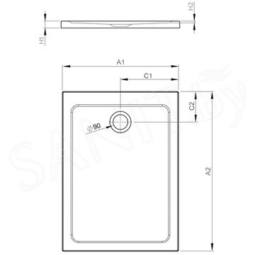 Душевой поддон Radaway Doros Plus F