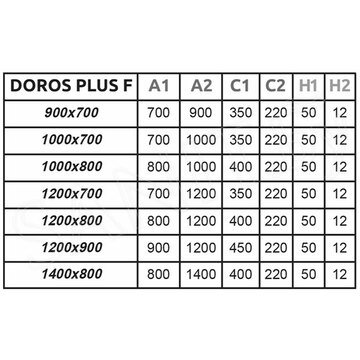 Душевой поддон Radaway Doros Plus F