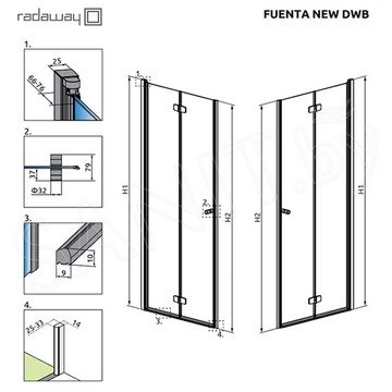 Душевая дверь Radaway Fuenta New DWB