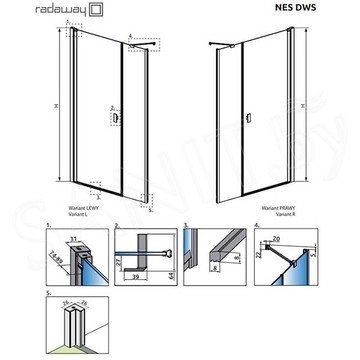 Душевая дверь Radaway Nes DWS