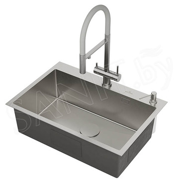 Кухонная мойка Roxen Simple 560220-70 с коландером и дозатором