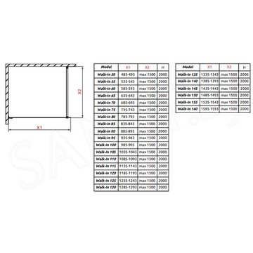 Душевая стенка Radaway Essenza Pro White Walk-in