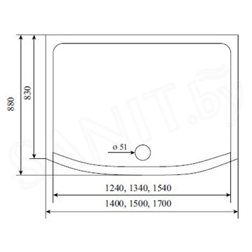 Душевая кабина Timo Comfort T-8870 Clean Glass