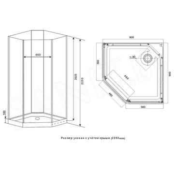 Душевая кабина Timo ILMA 709