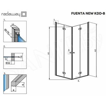 Душевой уголок Radaway Fuenta New KDD-B