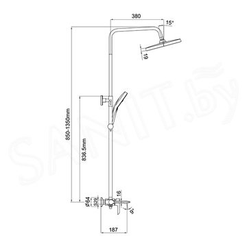 Душевая стойка Gappo G2403-6