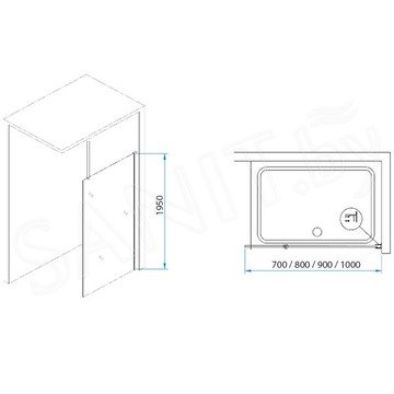 Душевая стенка RGW Walk In Wa-003 прозрачная
