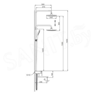 Душевая стойка Gappo G2468