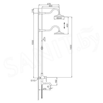 Душевая стойка Gappo G2469