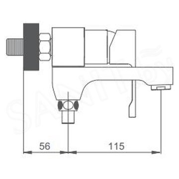 Смеситель для ванны Gappo G3202