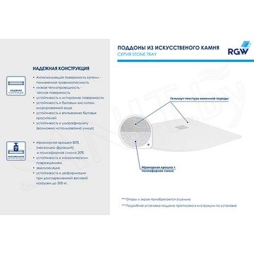 Душевой поддон RGW ST/R-De