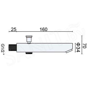 Излив для ванны RGW SP-143