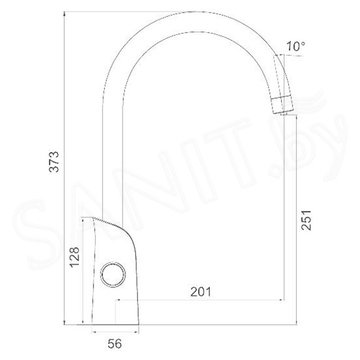 Cмеситель для кухонной мойки Gappo G4303-8 под фильтр