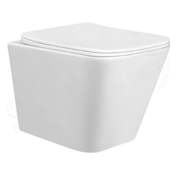 Комплект инсталляции TECEbase kit c кнопкой 9240407 и унитазом Taliente Coretto CR25200