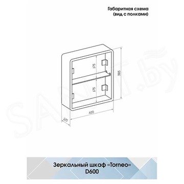 Шкаф-зеркало Континент Torneo White LED