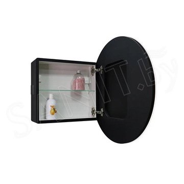 Шкаф-зеркало Континент Torneo Black LED