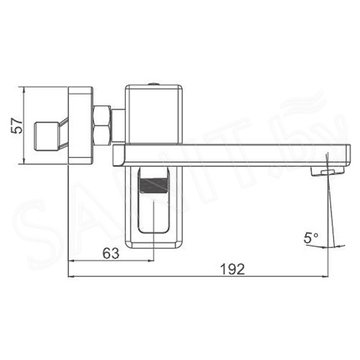 Смеситель для ванны Gappo G3018