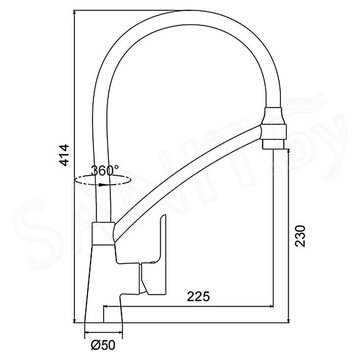 Cмеситель для кухонной мойки Gappo G4048-8