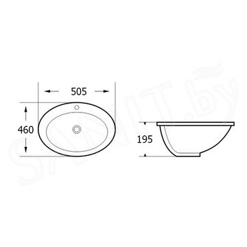 Умывальник Roxen Tierra 570150