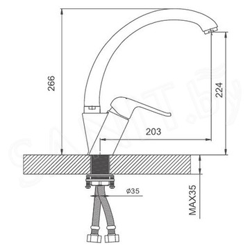 Cмеситель для кухонной мойки Gappo G4150-8