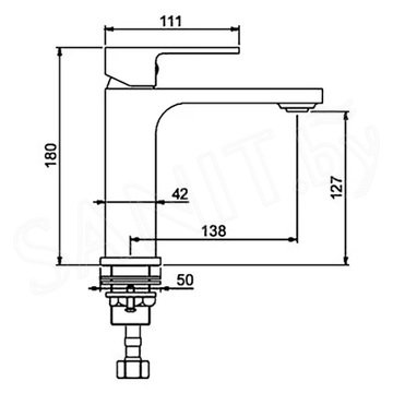 Смеситель для умывальника Gappo G1083-8