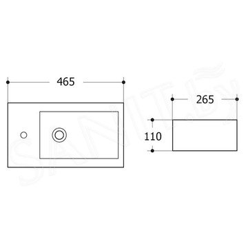 Умывальник Roxen Vista 570020