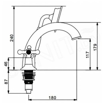 Смеситель на борт ванны Gappo G1189-4