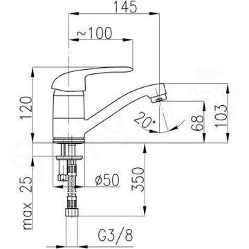 Смеситель для умывальника Armatura Albit 4602-915-00