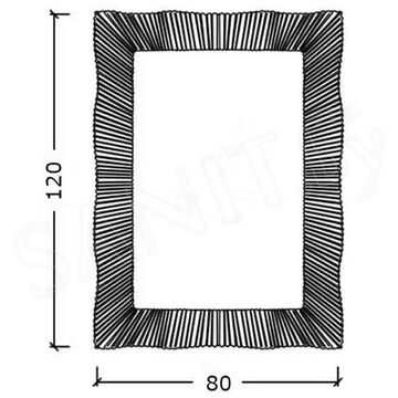 Зеркало Boheme Soho 520 антик патина