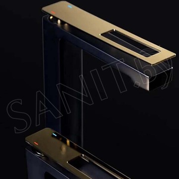 Смеситель для умывальника Boheme Q 141-BG Black Gold