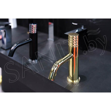 Смеситель для умывальника Boheme Stick 121-GG Gold Diamond
