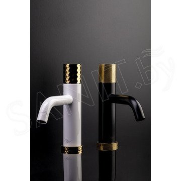 Смеситель для умывальника Boheme Stick 121-BG.2 Black Touch Gold