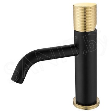 Смеситель для умывальника Boheme Stick 121-BG.2 Black Touch Gold