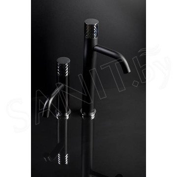 Смеситель для умывальника Boheme Stick 121-BCR Black Diamond Chrome