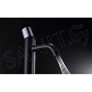 Смеситель для умывальника Boheme Stick 121-BCR Black Diamond Chrome