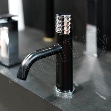 Смеситель для умывальника Boheme Stick 121-BCR Black Diamond Chrome