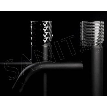 Смеситель для умывальника Boheme Stick 121-BCR Black Diamond Chrome