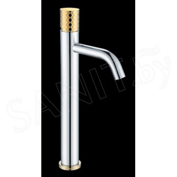 Смеситель для умывальника Boheme Stick 122-CRG Chrome Diamond Gold