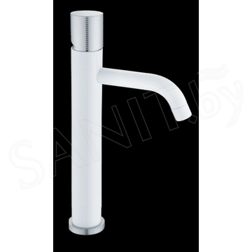 Смеситель для умывальника Boheme Stick 122-WCR.2 White Touch Chrome